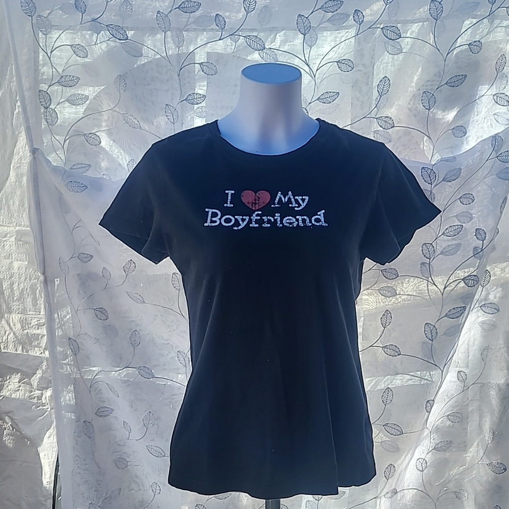 Charlotte Russe "I ❤️ My Boyfriend t-shirt, size large